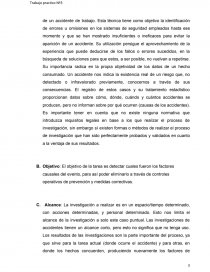 Introducción: Parte del accidente realmente ocurrido y utiliza una lógica de razonamiento que sigue un camino ascendente. Página 3