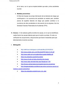 Introducción: Parte del accidente realmente ocurrido y utiliza una lógica de razonamiento que sigue un camino ascendente. Página 8
