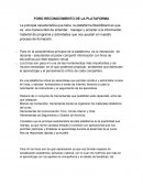TEMA DE FORO RECONOCIMIENTO DE LA PLATAFORMA