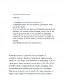 Características del entorno escolar