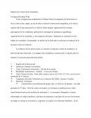 Registro de la observación etnográfica