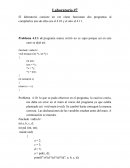 El laboratorio consiste en ver cómo funcionan dos programas al compilarlos uno de ellos era el 4.10 y el otro el 4.11.