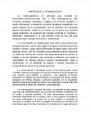 Reseña - Síntesis de la comunicacion