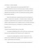 Caso de estudio, Actividad