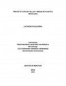 PROYECTO DE SILLAS Y MESAS HECHAS CON PLASTICO RECICLADO