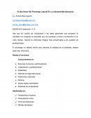 El Que Hacer Del Psicólogo Laboral En La Industria Manufacturera