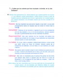 ¿Cuáles son los valores que han inculcado la familia en tu vida cotidiana?