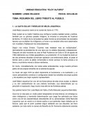 Resumen por capitulos del libro tributo al pueblo