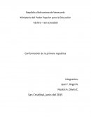 La formacion de la primera republica, "historia de venezuela"