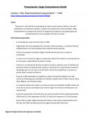 Presentación: Stage Entertainment GmbH