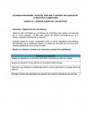 Elaboración de una etiqueta - aditivos alimenticios