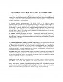 ORGANISMOS PARA LA INTEGRACIÓN LATINOAMERICANA