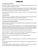 Las conformaciones de la guerra fría.