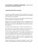 EL CAPITALISMO Y LA MODERNA TEORÍA SOCIAL