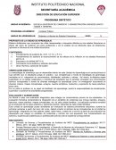 PRÓPOSITO DE LA UNIDAD DE APRENDIZAJE INTENCIÓN EDUCATIVA