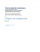 Tópico de integración Bioquímica