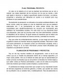 PLAN, PROGRAMA, PROYECTO.