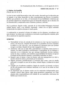 Modelo de orden del día.. Página 1