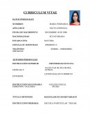 Curriculum vitae: Datos personales