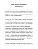 ESTUDIO PSICOLOGIA ¿QUE ME MOTIVA?