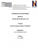 Escuela telesecundaria Tetsijtsilin