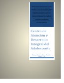 PROYECTO DEL CENTRO DE ATENCIÓN Y DESARROLLO INTEGRAL