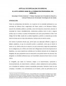 EL ACTO JURÍDICO BASE EN LA FORMACIÓN PROFESIONAL DEL DERECHO.