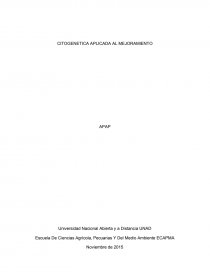 Citogenetica aplicada al mejoramiento. Página 1