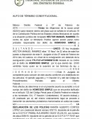 AUTO DE TÉRMINO CONSTITUCIONAL.