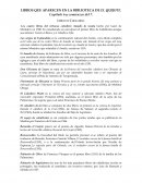 LIBROS QUE APARECEN EN LA BIBLIOTECA DE EL QUIJOTE