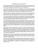 Filosofía ¿Qué es y para que sirve?