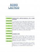 PRODUCCIÓN BIOTECNOLÓGICA DE ÁCIDO LÁCTICO
