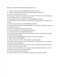 PREGUNTAS DERECHO INTERNACIONAL PRIVADO. Página 1