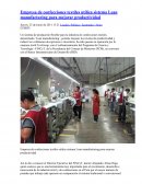 Empresa de confecciones textiles utiliza sistema Lean manufacturing para mejorar productividad