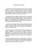 El modelo de administración pública