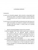 La teoría de la demanda agregada