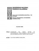 Estimación del grado óptimo de pasteurización para alargar la vida útil en el jugo de maracuya