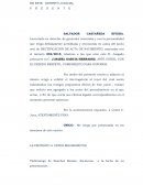 SOLICITUD DE RECTIFICACION DE ACTA DE NACIMIENTO