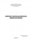 APERTURA Y USO DE LAS CUENTAS DE CORREO ELECTRONICO