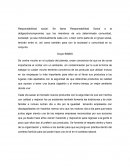 Responsabilidad social - Ensayo