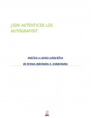 Análisis y cotejo caligráfico de firmas dubitadas e indubitadas
