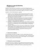Elaborar un plan de Marketing. Análisis de situación