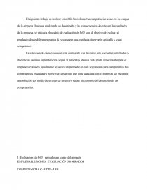 EMPRESA ILUSIONES EVALUACIÓN 360 GRADOS. Página 1
