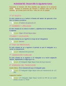 Actividad 02: Desarrolle la siguiente tarea