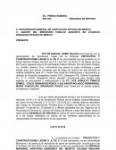 DENUNCIA DE HECHOS PROYECTOS Y CONSTRUCCIONES LEGAR S. A. DE C. V
