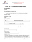 INFORME FINAL DE ACTIVIDADES DE PRÁCTICAS PROFESIONALES DECANO DEL CENTRO