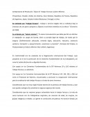 Anteproyecto de Resolución. Tópico B: Trabajo Forzoso y Salario Mínimo.