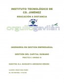 GESTIÓN DEL CAPITAL HUMANO PRÁCTICA 3 UNIDAD III