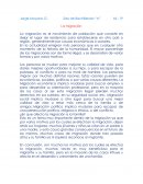 Ensayo acerca de la Migración