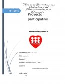 Proyecto participativo “Aprender a cuidar el medio ambiente de la escuela”